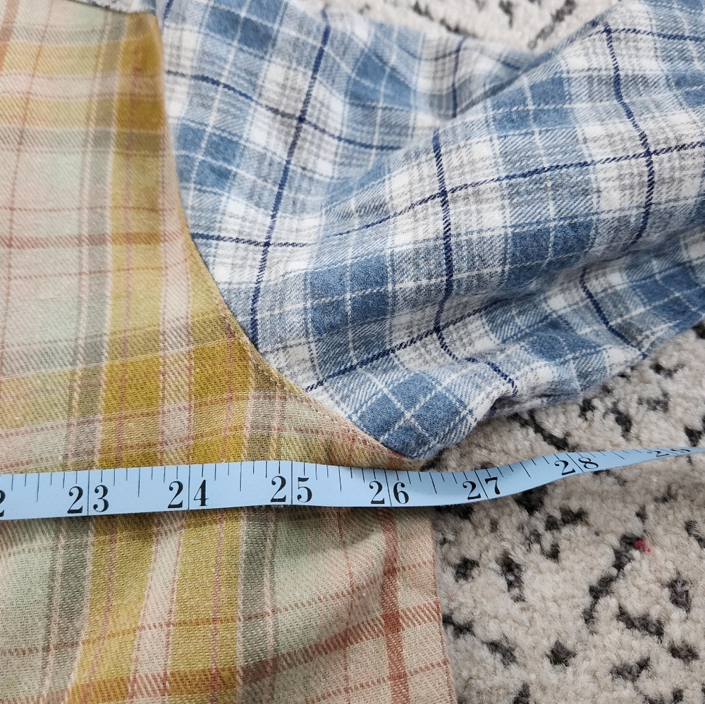 Papermoon Patchwork Flannel Oversized Cropped Cot… - image 8